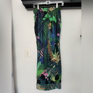 NWT Farm Rio Anthropologie Wide Leg Pants Sz M